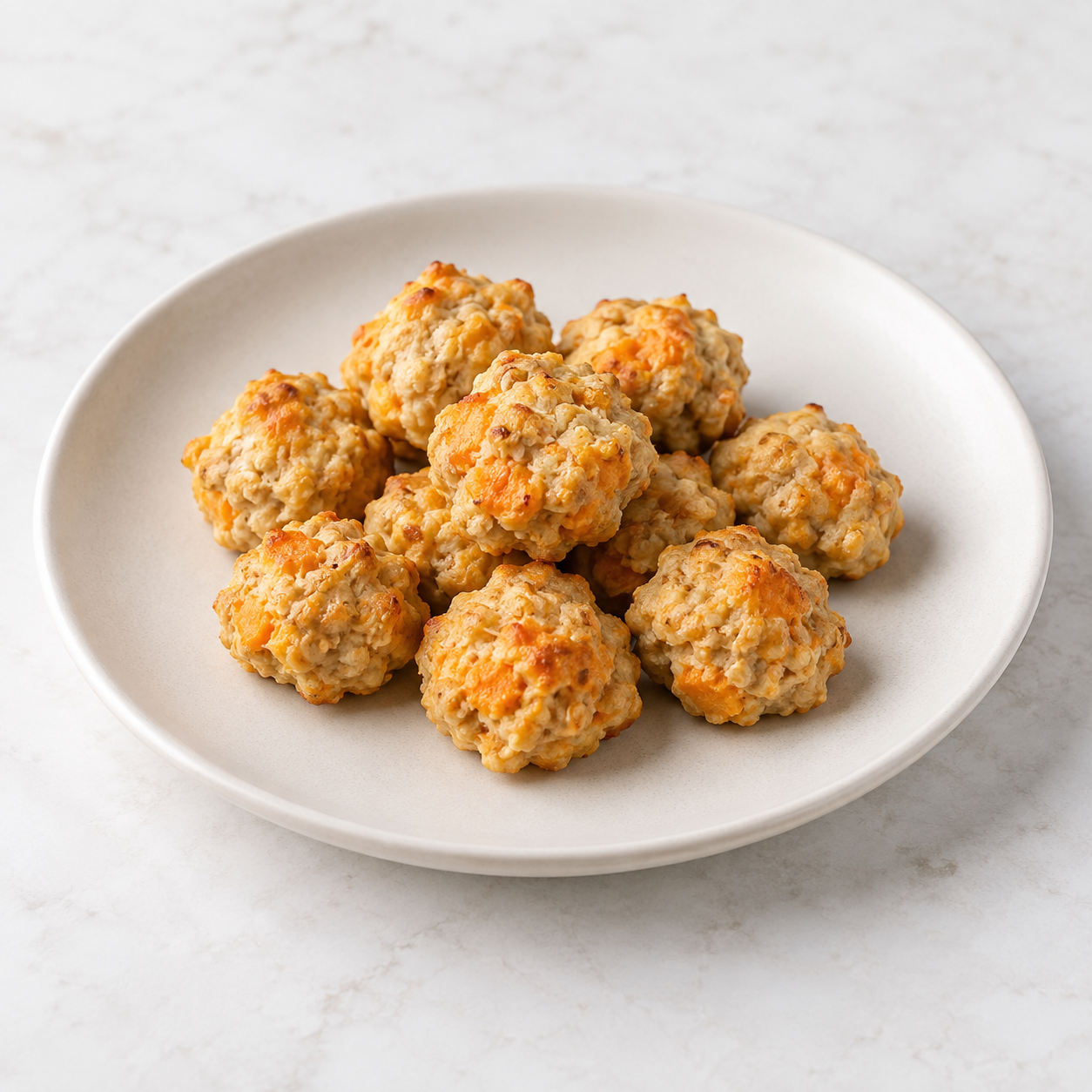 Illustrative preview of golden turkey and sweet potato bites